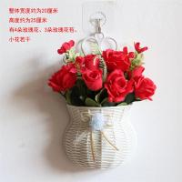 挂墙花篮套装仿真假花挂篮墙壁饰吊篮室内挂壁挂摆设墙面装饰花艺