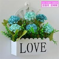 仿真花挂墙栅栏套装挂篮墙壁饰吊篮室内挂壁挂摆设墙面装饰假花