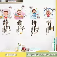 励志墙贴纸儿童房卧室宿舍装饰墙纸自粘寝室教室布置背景墙上贴画