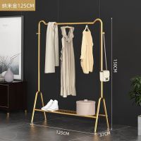 晾衣架衣帽架落地室内衣架卧室挂衣架阳台晒衣架单杆收纳衣架