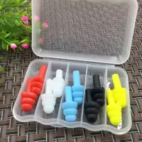 1对/5对硅胶圣诞树型无线防噪音耳塞套装游泳装用品成人防水耳塞