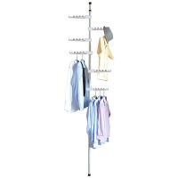 顶天立地挂衣架落地卧室置物架家用型晾衣架衣帽架挂包架简易