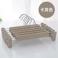 买20个送5个可伸缩裤夹子家用无痕磨砂裤架服装店衣架jk衣架