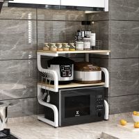 厨房置物架3层台面微波炉架双层烤箱储物架多层电饭煲调料收纳架