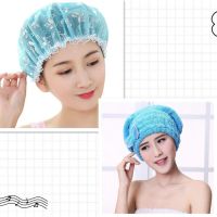 双层浴帽防水洗澡成人干发帽厨房帽子女做饭防油儿童淋浴