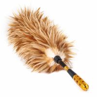 真鸡毛掸子尘家用车用扫灰伸缩不掉毛清洁禅子鸡毛扫