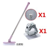 可伸缩长柄硬毛地刷卫生间厕所清洁刷厨房浴室瓷砖刷子户外地板刷