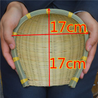竹编撮箕簸箕筲箕篾箕农家手工竹制品摘菜晾晒沥水撮粮食大号篮子
