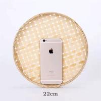 簸箕竹编制品筛子细孔竹制品单个家用簸萁筲箕手工编织晒东西