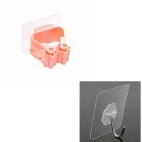 免打孔挂拖把架 卫生间拖把挂钩浴室粘钩扫把挂架卡座拖把夹挂钩