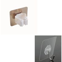 免打孔挂拖把架 卫生间拖把挂钩浴室粘钩扫把挂架卡座拖把夹挂钩