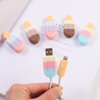 安卓款雪糕硅胶苹果数据线保护套iphone6/7/8x防断裂充电线保护头