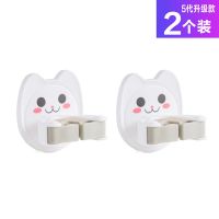 拖把夹子免打孔无痕拖把架挂钩粘钩卫生间壁挂卡座拖把夹