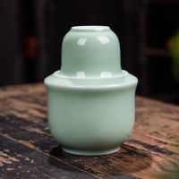 陶瓷温酒壶烫酒壶半斤酒壶家用二两黄酒白酒杯中式温酒器陶瓷酒具