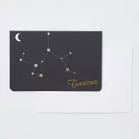 日系烫金十二星座贺卡卡片生日情侣信封信纸套装情书七夕节小礼物
