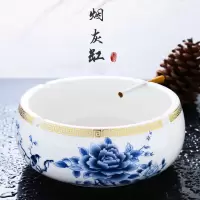 陶瓷大号烟灰缸复古个性创意时尚新中式家用客厅办公室烟灰缸