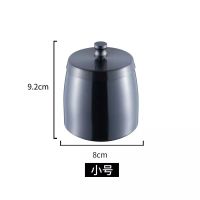 不锈钢烟灰缸创意 个餐厅防摔大号带盖送礼