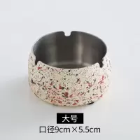 新款不锈钢烟灰缸创意大理石纹时尚烟灰缸 防风防摔 不锈钢烟灰缸