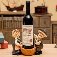 厨师红酒架摆件酒柜装饰品客厅红酒杯架欧式餐厅酒托摆设结婚礼物