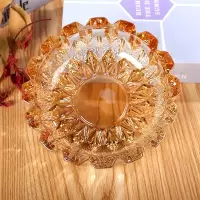 办公烟灰缸破损水晶玻璃烟灰缸家用客厅大号加厚防摔烟缸