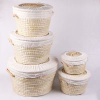 馒头筐保温筐饼筐草编玉米皮带盖馍馍筐鸡蛋鸭蛋饭焐子收纳拆洗