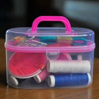 妈妈好帮手家用针线盒便携手动缝纫机线机针机线包穿针引线器