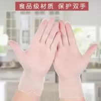 一次性手套pvc外出防护餐饮厨房厚透明橡胶乳胶塑料耐磨家用
