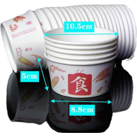 整箱纸碗一次性餐盒早餐粥圆形便宜加厚纸盒工地路边摊餐饮快餐盒