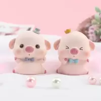 乖乖猪可爱桌面摆件办公桌创意饰品礼品女生闺蜜儿童生日节日家居