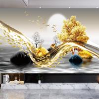 中式客厅书房卧室办公室现代装饰画墙贴自贴防水涂层防污保护