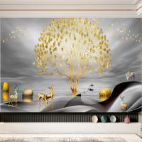 中式客厅书房卧室办公室现代装饰画墙贴自贴防水涂层防污保护