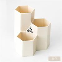 多功能桌面笔筒收纳盒书房书桌化妆品口红眉笔分格收纳筒办公用品