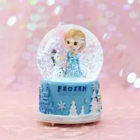 水晶球音乐盒八音盒带雪花可发光生日礼物女生儿童女孩闺蜜朋友