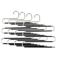 加粗不锈钢s型多层裤架 多功能挂裤子衣架衣柜收纳架子裤挂架裤夹