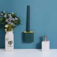 卫生间马桶刷家用无死角长柄软胶坐便清洁刷子硅胶洁厕刷底座套装