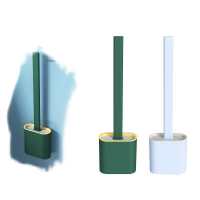 卫生间马桶刷家用无死角长柄软胶坐便清洁刷子硅胶洁厕刷底座套装