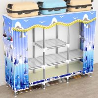 简易布衣柜钢管加粗加固收纳架子简约衣橱衣柜家用卧室家具储物柜