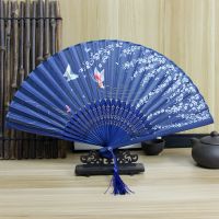 中国风汉服扇子折扇女式霸王别姬樱花古风古典舞蹈学生夏季小折叠