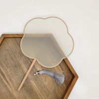 古风汉服扇子工笔手绘国画扇子圆形仿古真丝空白团扇宫扇美术扇