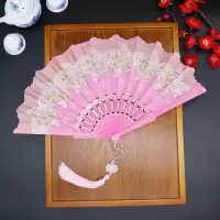 蝴蝶中国风折扇折叠扇舞蹈扇子汉服扇古典扇子塑料扇古装配饰礼品