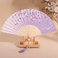 扇子折扇中国风女式学生古风苏夏季随身携带古装古代汉服小竹扇