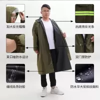 雨衣长款连体式防暴雨全身成人男女加厚帆布徒步大褂环卫劳保工地