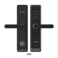 凯迪仕智能锁A6-W 星空黑 指纹锁家用防盗门锁电子锁密码锁