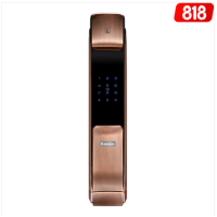 凯迪仕智能锁E300红古铜 指纹锁家用防盗门锁 磁卡锁电子锁密码锁