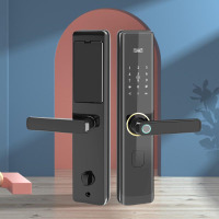 凯米德(KAIMIDE)K3一握即开智能锁 指纹锁 密码锁 家用防盗锁 曲面屏 高灵敏指纹