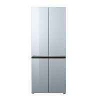 西门子（SIEMENS）481升十字对开门冰箱 家用大容量 混冷无霜 玻璃面板 （晨雾灰） KM49ES43TI