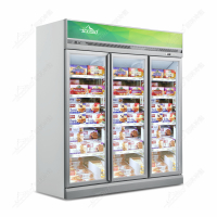西科三门冷冻柜(顶置)