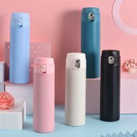 简约保温杯304不锈钢弹跳大容量保温杯车载男士茶杯男女学生水杯