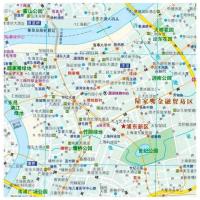 2021新版上海地图 上海市交通旅游图 上海城区图公交地铁旅游地图