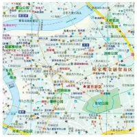 2021新版上海地图 上海市交通旅游图 上海城区图公交地铁旅游地图